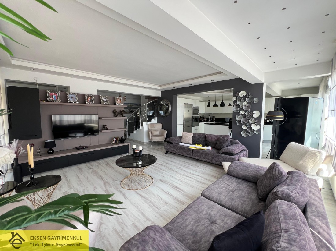 EKSEN DEN ÇAVDARLIDA VİLLA TADINDA  5+1 DUBLEKS DENİZ MANZARALI DAİRE