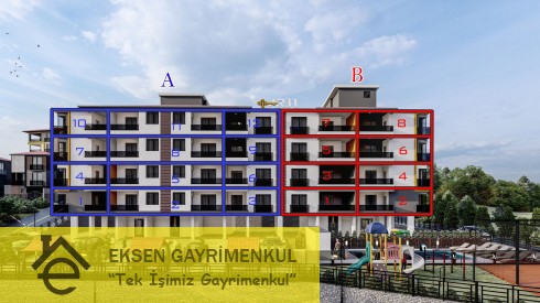 HAVUZLU SİTEDE EŞSİZ DAİRE